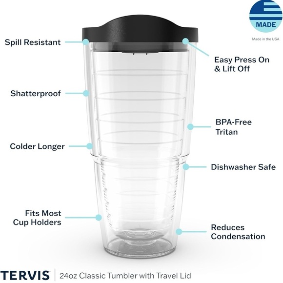 Tervis Star Wars Classic Double Wall Insulated Tumbler Lid Set- 24 oz USA RARE - Picture 16 of 17